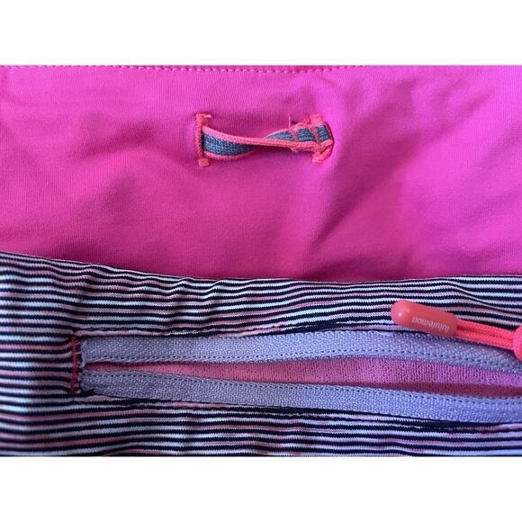 Lululemon $125 Women's Pace Setter Pleated Skirt Solid Floral Size 2 - Picture 6 of 8